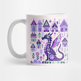 Dragon in the village Mug